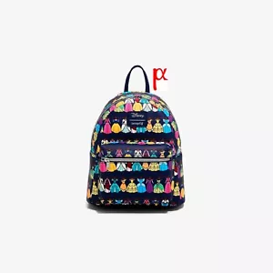 Mini Mochila Loungefly Disney Princesa Vestido Real Trajes Armario Exclusivo - Imagen 1 de 3