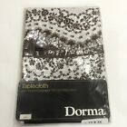 Dorma Tablecloth Brown And White 68 Round Floral New Sealed Cotton Retro Vintage