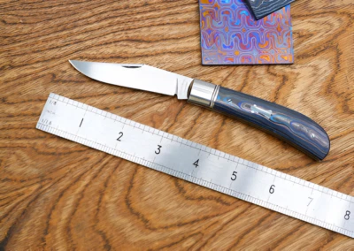 Cuchillo Plegable North Mountain Blade 3" Bohler M390 Hoja de Acero Cerámica Mango CF Foto 1 de 4