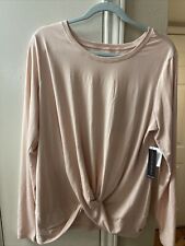 Tahari women's pink blouse longsleeves sz XL/TG