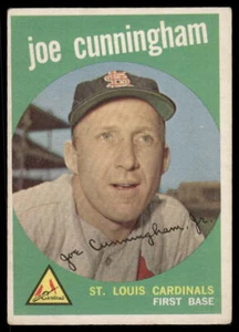 1959 Topps #285a Joe Cunningham White/lighter back VG/EX - Picture 1 of 2