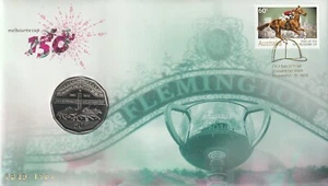 PNC Australia 2010 Melbourne Cup 150th RAM 50c Coin Gold Foil PM Limited Ed 1861 - Picture 1 of 4