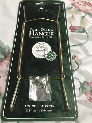 Tri-Par Intl 23-1310 Plate Hanger, Brass Wire, 10 To 14-In. - Image 1 of 2