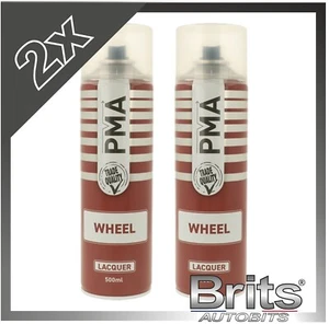 2x PMA LACA RUEDA PINTURA TRANSPARENTE SPRAY LACA REPARACIÓN TALLER 500ML - Imagen 1 de 2