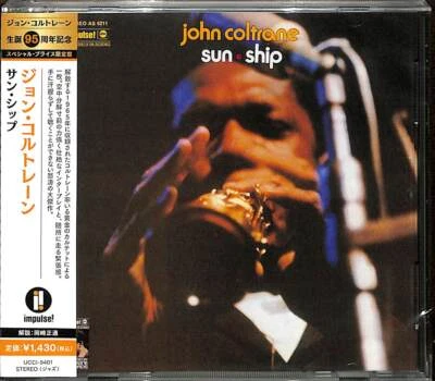 John Coltrane Jazz Sax SEALED NEW CD "Sun Ship" Elvin Jones OBI - Image 1 of 2