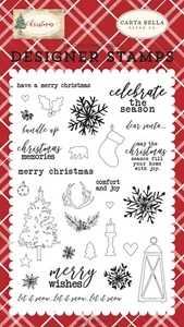 CARTA BELLA Clear Stamp Set CHRISTMAS MEMORIES, Schneeflocken, Winter, Sprüche - Bild 1 von 1