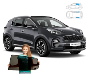 Sonnenschutz für Kia Sportage IV 4 BJ.15-21 Sonnenblenden 2-teilig auf Magneten - Bild 1 von 11