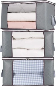 Oversized zipper storage bag for storing the king-size quilt in the closet. - Picture 1 of 7