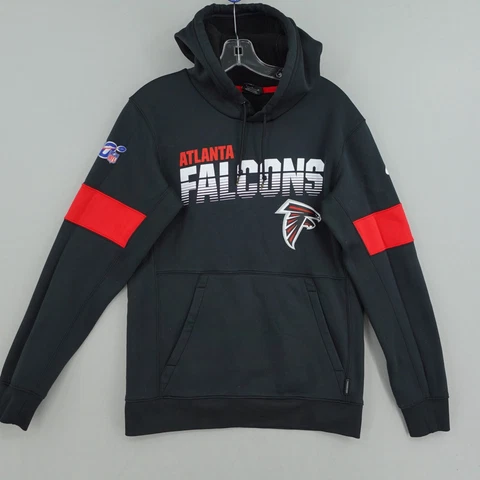 Atlanta Falcons On Field Dri Fit Hoodie Size S Small Black Red Pullover Nike Cover