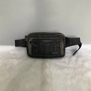 BURBERRY Blue Label Vintage Nero Check Tela Cintura Borsa in Vita - Foto 1 di 13