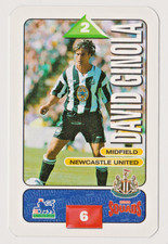 1995-96 Hasbro Subbuteo Squads -  David Ginola (Newcastle United) - Base Card