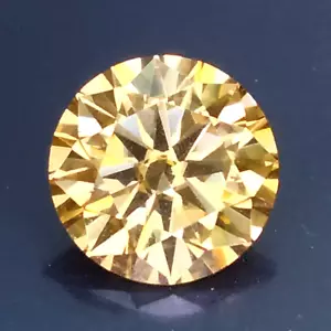 1.780 CTS yellow moissanite round cut loose gemstones - Picture 1 of 3