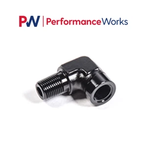 Radium Engineering 14-0332 1/8NPT Male to Female Fitting 90Deg Universal Fit - Bild 1 von 12