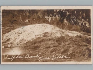 RPPC Postkarte Sulpher Bank bei Kilauea Vulkan Big Island Hawaii um 1930 - Bild 1 von 2