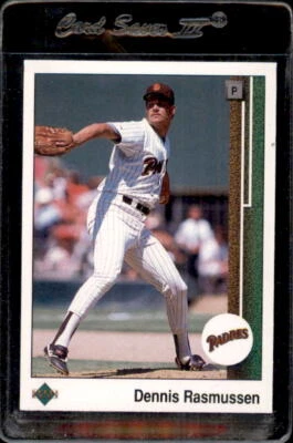 1989 Upper Deck #645 Dennis Rasmussen San Diego Padres - Nice Card! - Image 1 of 2