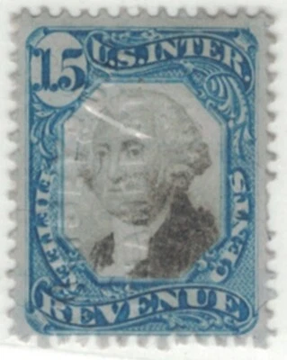 Sc# R110 Fifteen Ct Blue Black Rev. Stamp - Image 1 of 2