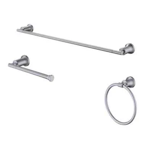 Oswell 3-Piece Bath Hardware Set with Toilet Paper Holder, Hand Towel Holder, 24 - Picture 1 of 1