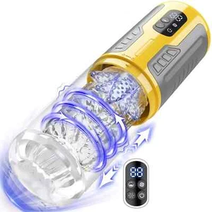 Pocket Pussy HandsFree Male masturbaters Cup Roating Thrusting  Sex Toys For Men - Picture 1 of 20