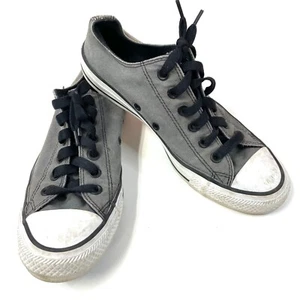 Converse All Star Womens Sneakers Shoes Size 8 Low Top Lace Up Gray Black #1027 - Picture 1 of 14