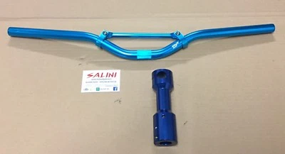 Manillar Scooter Naked Azul - Soporte Manillar Azul MBK Yamaha Booster Bws - Imagen 1 de 3
