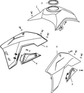 SFM / Sachs Verkleidung rechts schwarz P6766000001304006 ZX ZZ Modelljahr ab ... - Picture 1 of 1