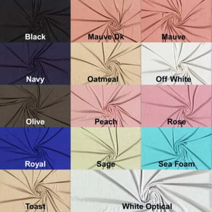 Jersey Rayon Verdure ™ Spandex 185 GSM, Modal Like Softness - Stretch Fabric - Picture 1 of 24