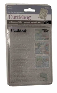 Cuttlebug Provo Craft Embossing Folder - Script Decorative Card Making - Picture 1 of 3