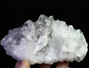 390g natürliche schöne klare Quarz Kristall Cluster Punkt Probe Reiki Heilung - Bild 1 von 12