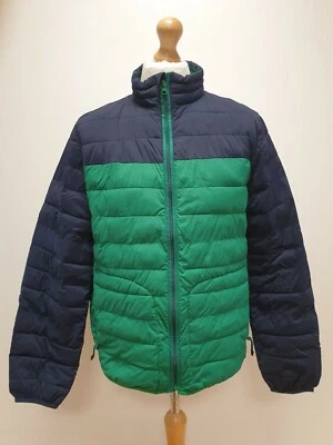 Y357 MENS GAP BLUE GREEN FULL ZIP LIGHTWEIGHT QUILTED PUFFER JACKET UK M EU 50 - Image 1 of 4