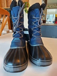 Botas para hombre Sorel Blue 1964 PAC nailon impermeables aisladas invierno nieve talla 12 - Imagen 1 de 15