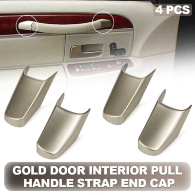 4PCS Door Interior Pull Handle Strap End Cap Trim For Lincoln Town Car 2003-2011 - Image 1 of 4
