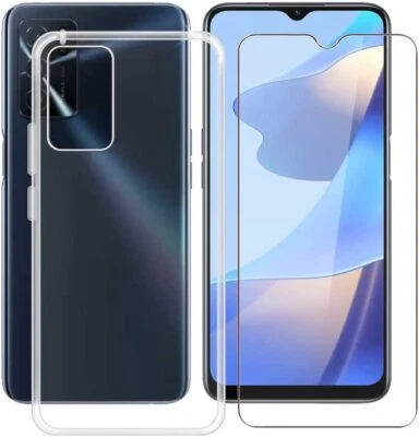 COVER CUSTODIA PER OPPO A54S + PELLICOLA VETRO TEMPERATO ULTRASLIM SOFT