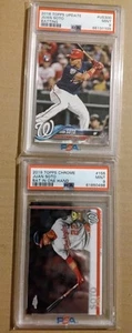 (2) Juan Soto PSA 9 LOT 2018 Topps Update Rc & 2019 Topps Chrome Mets - Picture 1 of 2