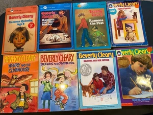 Lot of 8 Beverly Cleary Juvenile Chapter Ramona Children's Books - Picture 1 of 10