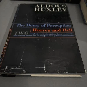The Doors Of Perception And Heaven And Hell Aldous Huxley RARE 1/1 HBDJ G - Picture 1 of 8