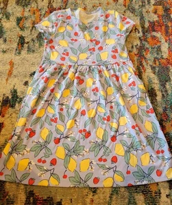 Wonder Nation Fruit Print Play Dress, L, (10/12) NWT - Picture 1 of 12