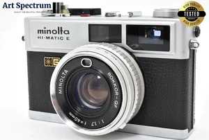 [N Mint] Minolta Hi-matic E Silver Rokkor-QF 40mm f1.7 Compact Film Camera - Picture 1 of 14