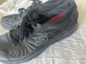 Zapatillas Deportivas SKECHERS 'Work' Relajadas Ajuste Ancho Cuero Trabajo Cómodas, - Imagen 1 de 5