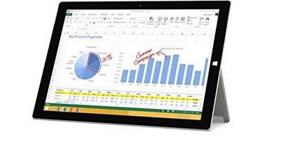 Microsoft Surface Pro 3 – 12" – i5-4300U – 4GB/128GB – Silver (No Pen/Keyboard) - Image 1 of 4