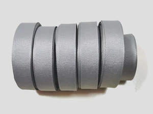 Schiff Brand Silver Grosgrain Ribbon 5/8 inch wide x 50+ yards Light Gray Ribbon - Picture 1 of 3