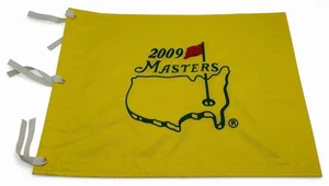 2009 Masters Golf Tournament Flag Augusta National Embroidered Logo Pin Flag PGA - Picture 1 of 2