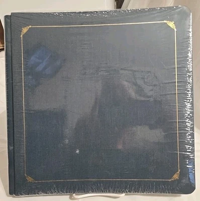 NUEVO SELLADO Creative Memories 12x12" Álbum Estilo Antiguo Azul con Borde Dorado y 15 Páginas Foto 1 de 2