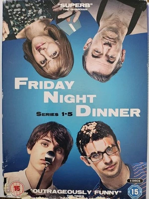 Friday Night Dinner Series Box Set DVD Sets 1-5 Comedy. Wear and Tear On Box - Image 1 of 4