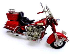 "Modelo artesanal decorativo de metal rojo 8" - Imagen 1 de 5