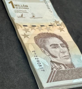 VENEZUELA 1 MILLION - 2020 - USED CURRENCY X 200 BANKNOTES COA #2 - Picture 1 of 5