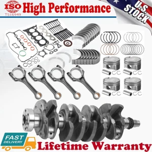 G4FJ 1.6L Turbo Engine Rebuild Overhaul Kits w/ Crankshaft Rods For Hyundai KIA - Picture 1 of 19