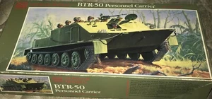 Vintage Glencoe Models BTR-50 Personnel Carrier 1:32 Scale Model Kit  - Picture 1 of 5