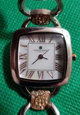 Charles-Hubert Paris 6832-T  Two-Tone White Mother-Of pearl dial Watch - Image 1 of 4