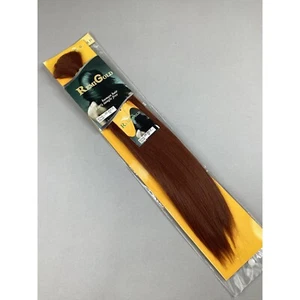 16” #33 Auburn Yaky Straight Bulk Braiding Human Blend Hair by Remi Gold - Picture 1 of 5