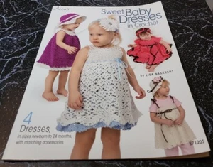 AI18 ANNIE'S 2012, SWEET BABY DRESSES IN CROCHET PATTERN LEAFLET - Picture 1 of 2
